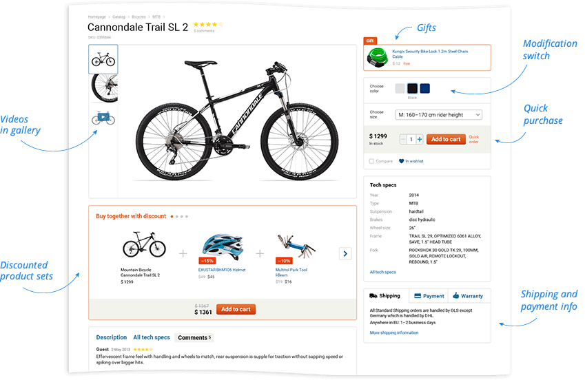 создание интернет магазина